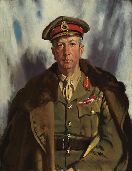 Generalleutnant Sir Arthur Currie, 1919 | Sir William Orpen | Gemälde Reproduktion