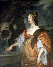 Portrait of Lucy Percy, Countess of Carlisle, c.1637/40 by Anthony van Dyck | Painting Reproduction