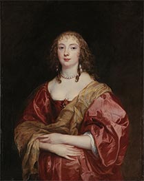 Portrait of Anne Carr, Countess of Bedford, 1639 by Anthony van Dyck | Painting Reproduction