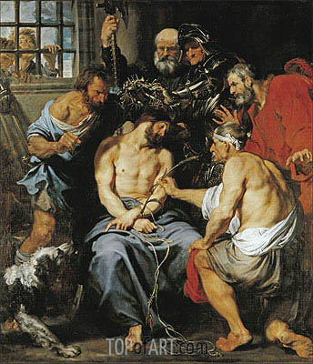 The Crowning with Thorns, c.1618/20 | van Dyck | Painting Reproduction