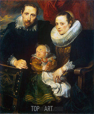 Family Portrait (Jan Wildens Family), c.1619 | Anthony van Dyck | Painting Reproduction