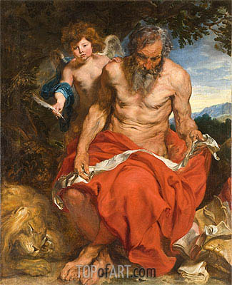 St Jerome, c.1618/20 | Anthony van Dyck | Painting Reproduction