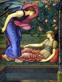 Cupid and Psyche, c.1865/87 by Burne-Jones | Painting Reproduction