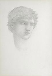 Head of Perseus, Undated by Burne-Jones | Painting Reproduction