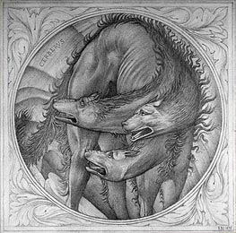 The Story of Orpheus: Cerberus, 1875 by Burne-Jones | Painting Reproduction