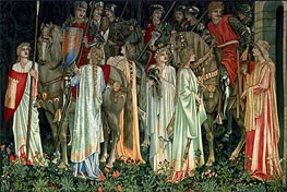 The Arming and Departure of the Knights, c.1895/96 by Burne-Jones | Painting Reproduction