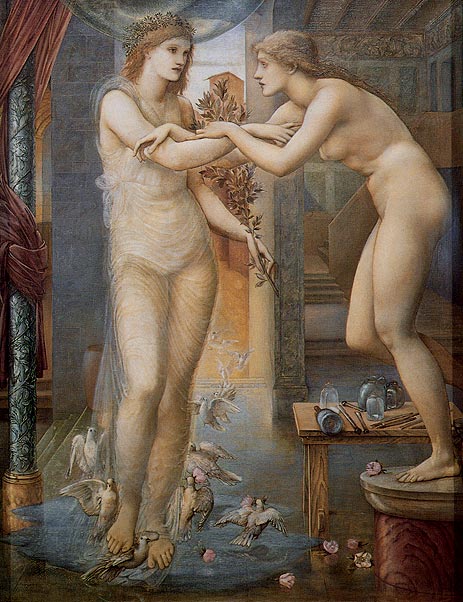Pygmalion and the Image-The Godhead Fires, c.1868/78 | Burne-Jones | Painting Reproduction