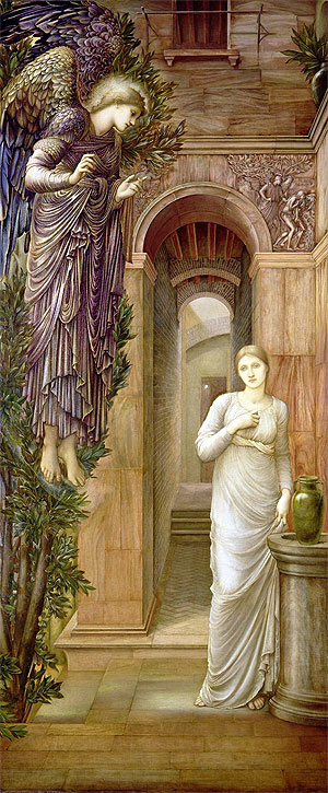 The Annunciation, 1879 | Burne-Jones | Painting Reproduction