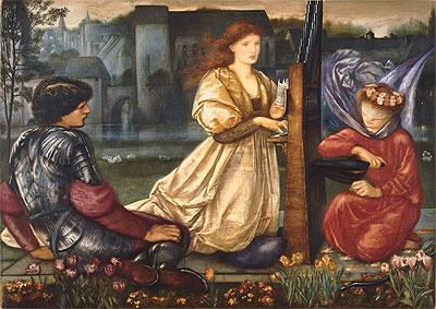 The Love Song (Le Chant d'Amour), 1865 | Burne-Jones | Gemälde Reproduktion