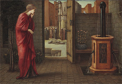 Danaë beobachtet den Bau des ehernen Turms | Burne-Jones | Gemälde Reproduktion
