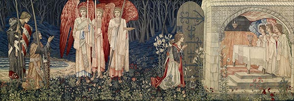 Heiliger Gral Wandteppich | Burne-Jones | Gemälde Reproduktion