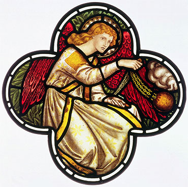Engel schwenkt ein Weihrauchfass | Burne-Jones | Gemälde Reproduktion