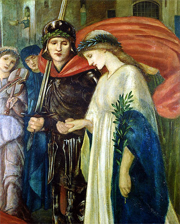 St. George and the Dragon: The Return (Detail), 1866 | Burne-Jones | Painting Reproduction