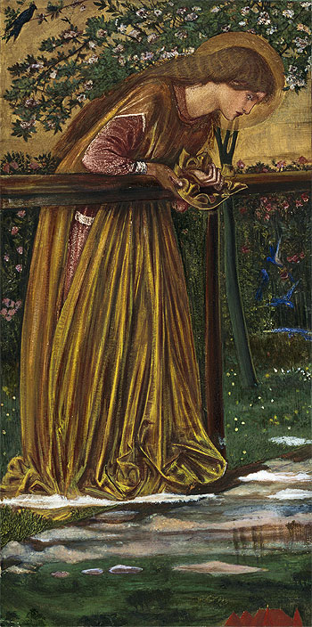 Die selige Damozel | Burne-Jones | Gemälde Reproduktion