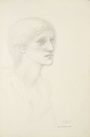 Portrait of Mrs. Drummond, n.d. | Burne-Jones | Gemälde Reproduktion