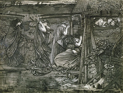 The Wise and Foolish Virgins, n.d. | Burne-Jones | Gemälde Reproduktion
