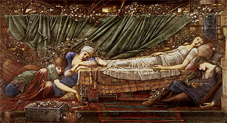 The Briar Rose - The Sleeping Beauty, c.1870/90 | Burne-Jones | Gemälde Reproduktion