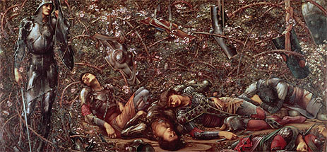 The Briar Rose - The Prince Enters the Briar Wood, c.1870/90 | Burne-Jones | Painting Reproduction