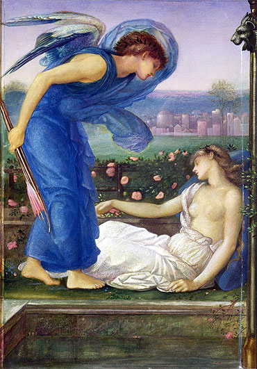 Cupid and Psyche, c.1865 | Burne-Jones | Painting Reproduction