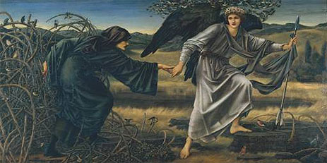 Love and the Pilgrim, c.1896/97 | Burne-Jones | Gemälde Reproduktion