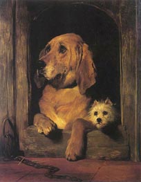 Dignity and Impudence, 1839 by Landseer | Painting Reproduction