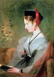 Portrait of Elizabeth Wells, Lady Dyke, undated by Landseer | Painting Reproduction