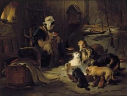 A Highland Breakfast | Landseer | Painting Reproduction
