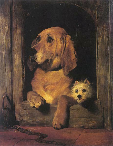 Dignity and Impudence, 1839 | Landseer | Gemälde Reproduktion