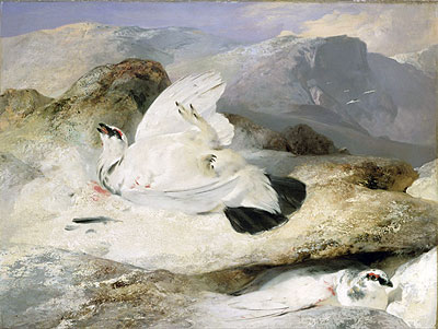 Ptarmigan in a Landscape, 1833 | Landseer | Painting Reproduction