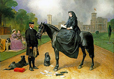 Queen Victoria at Osborne, 1865 | Landseer | Painting Reproduction