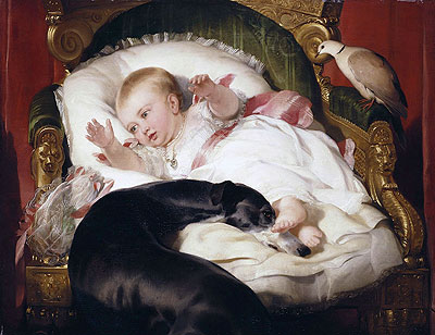 Victoria, Princess Royal with Eos, 1841 | Landseer | Gemälde Reproduktion