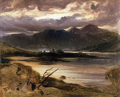 Lake Scene, a.1830 | Landseer | Gemälde Reproduktion