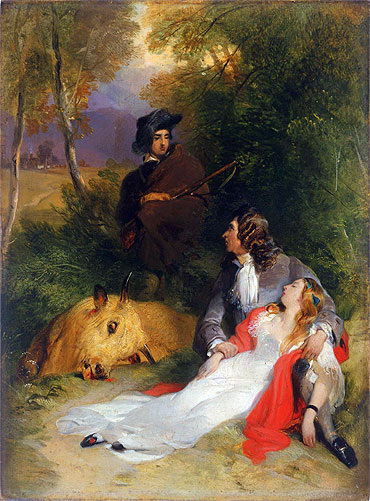 The Bride of Lammermoor, a.1830 by Landseer | Painting Reproduction