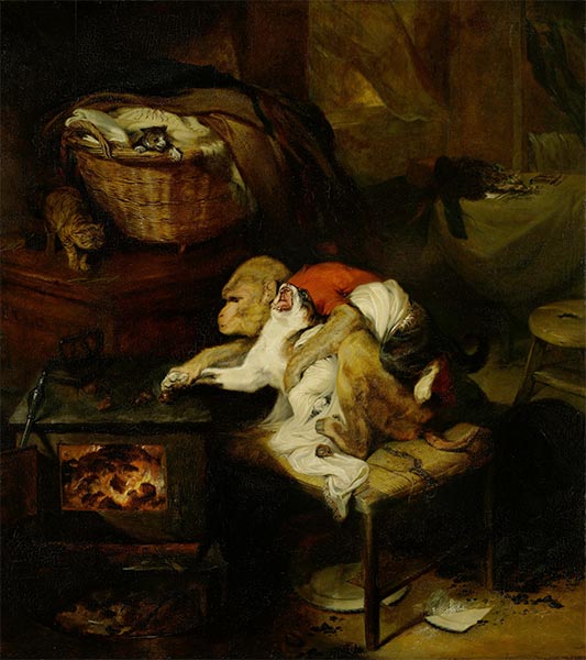 The Cat's Paw, c.1824 by Landseer | Painting Reproduction