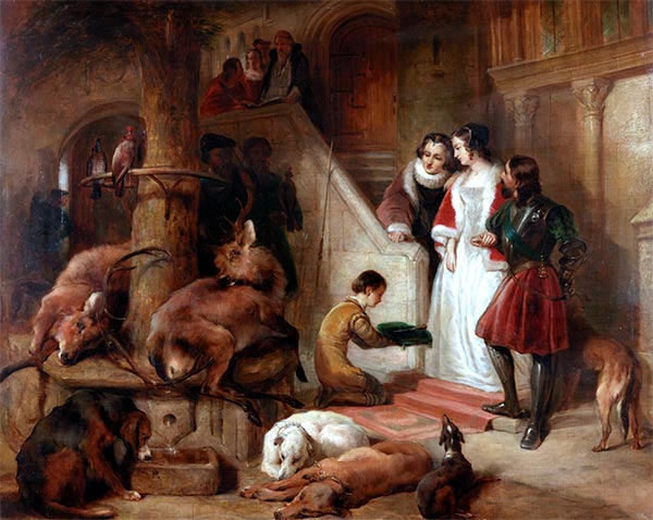 Bolton Court in Olden Times, Undated | Landseer | Painting Reproduction