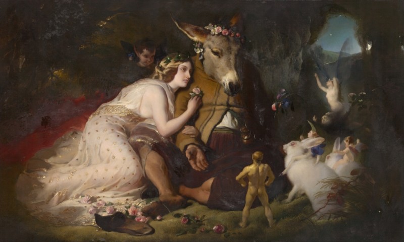 Szene aus Ein Sommernachtstraum. Titania und Bottom, c.1848/51 | Landseer