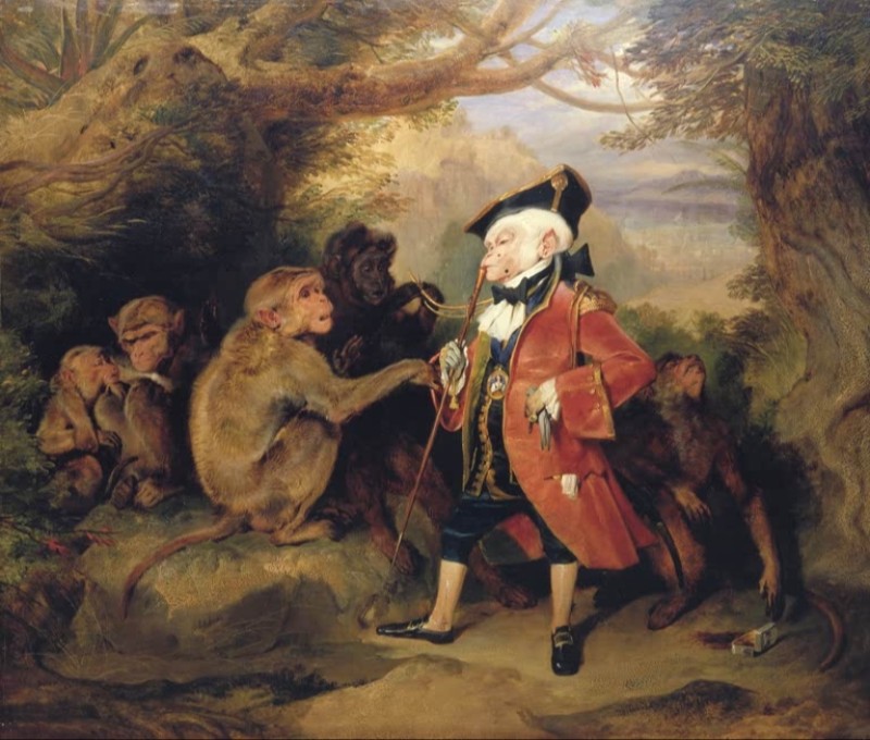 The Travelled Monkey, 1827 | Landseer