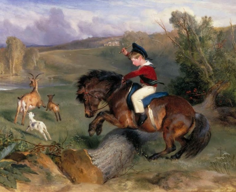 The First Leap: Lord Alexander Russell on His Pony 'Emerald', 1829 | Landseer