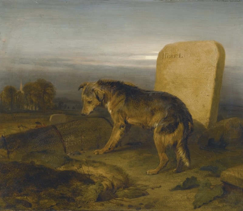 The Poor Dog (The Shepherd's Grave), 1829 | Landseer