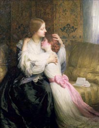 The Mother, 1907 by Frank Dicksee | Painting Reproduction
