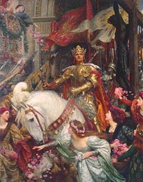 The Two Crowns, 1900 by Frank Dicksee | Painting Reproduction