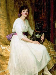 Portrait of Miss Dorothy Dicksee, undated by Frank Dicksee | Painting Reproduction