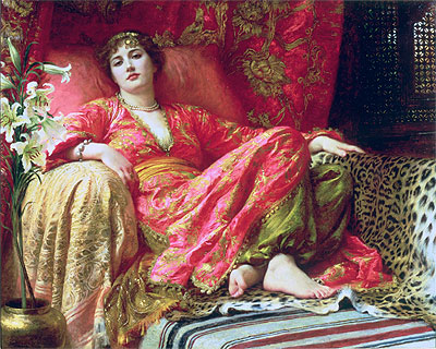 Leila (Passion), 1892 | Frank Dicksee | Gemälde Reproduktion