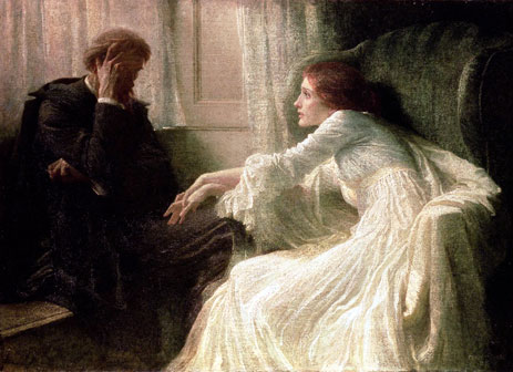 The Confession, undated | Frank Dicksee | Painting Reproduction