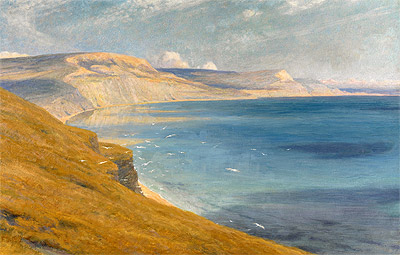 Sea and Sunshine, Lyme Regis, 1919 | Frank Dicksee | Gemälde Reproduktion