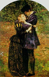 A Huguenot on St. Bartholomew's Day, 1852 by Millais | Painting Reproduction