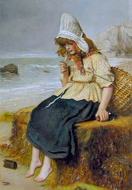 Message from the Sea, c.1894 | Millais | Painting Reproduction
