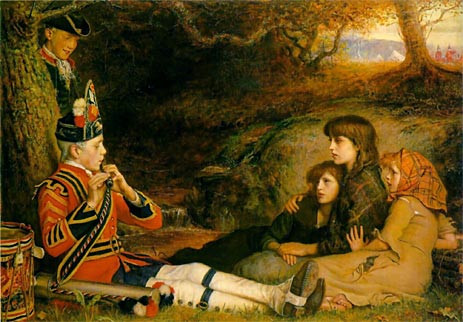 An Idyll of 1745 (The Piper), 1884 | Millais | Painting Reproduction