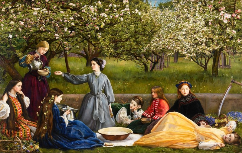 Millais | Spring (Apple Blossoms), 1859 Spring (Apple Blossoms), 1859 | Millais