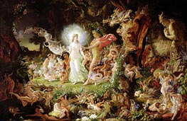 The Quarrel of Oberon and Titania, 1849 by Joseph Noel Paton | Painting Reproduction